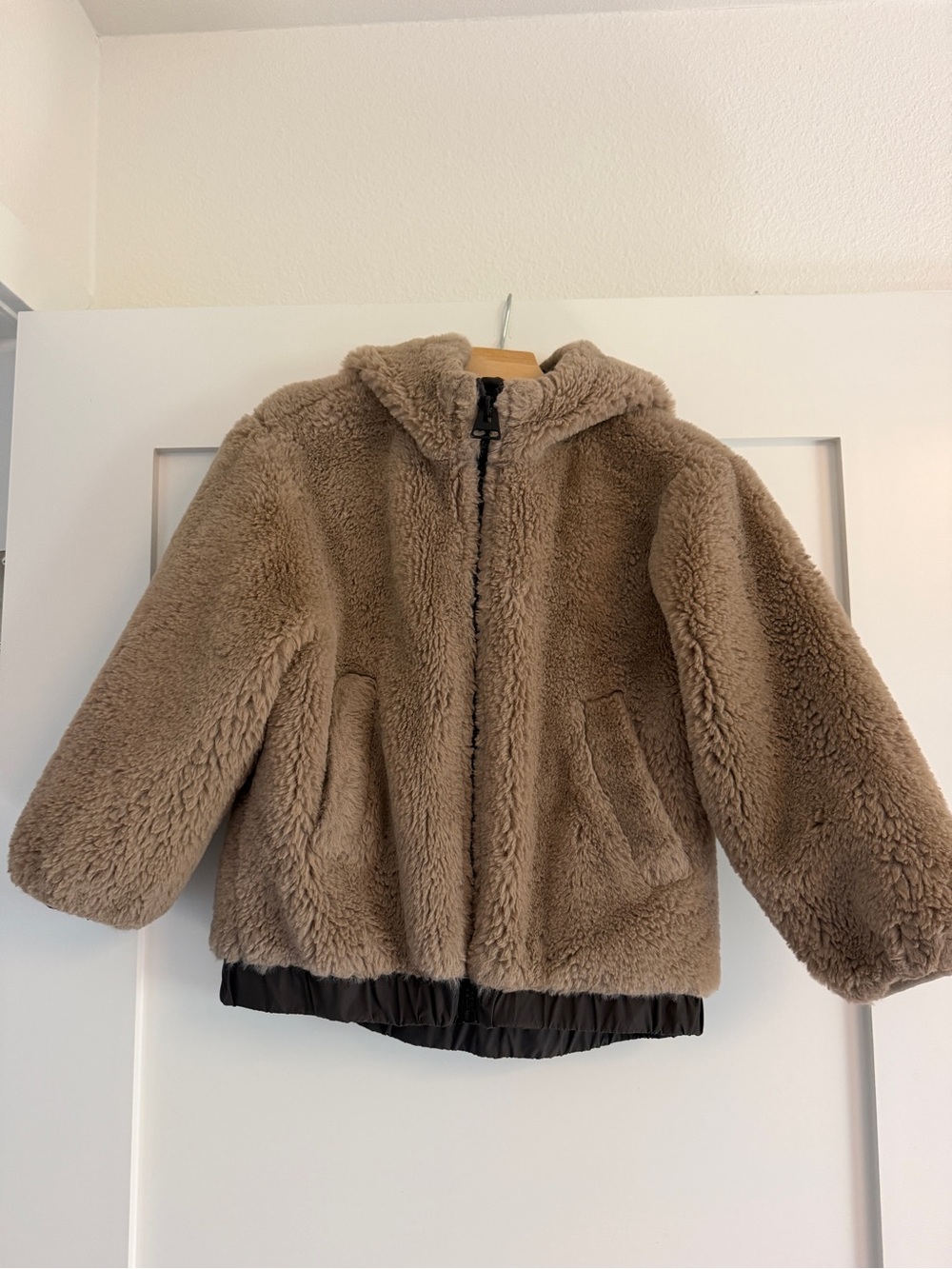 Zara faux fur bomber jacket